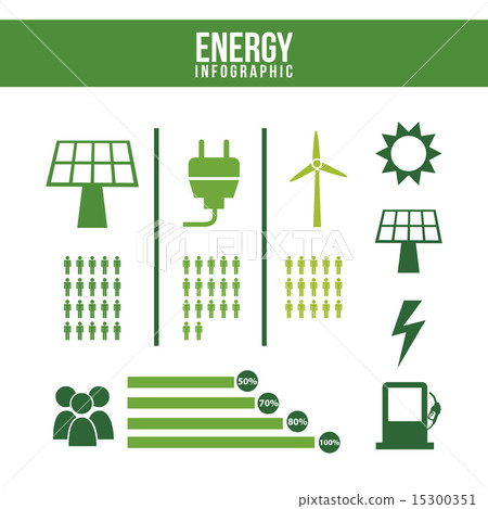 energy infographics over white background vector illustration energy infographics over white background vector illustration 15300351