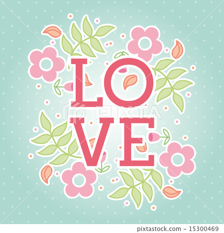 love design over blue background vector illustration love design over blue background vector illustration 15300469