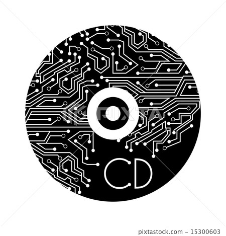 compact disc design over white background... - Stock Illustration ...