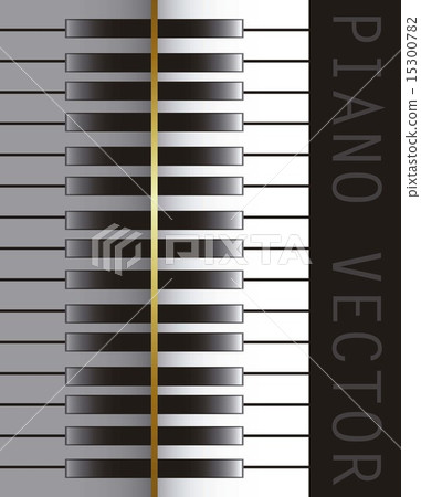 Stock Illustration: piano over black background music vector illustration