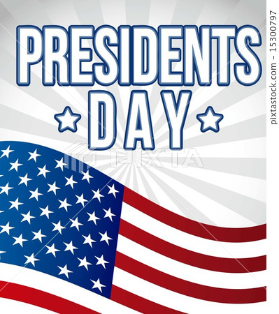 presidents day background flag united states vector illustration 15300797