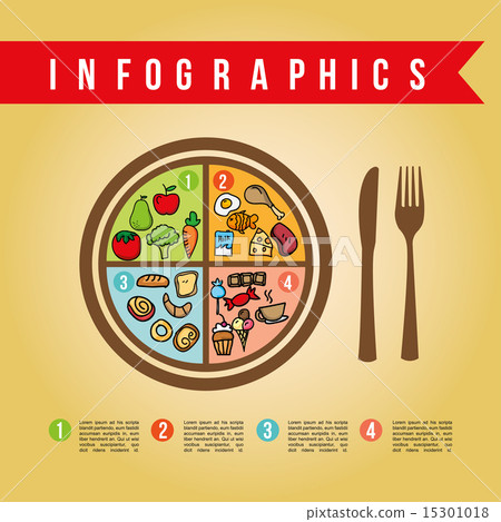 infographics nutrition design over pink background vector illust infographics nutrition design over pink background vector illust 15301018
