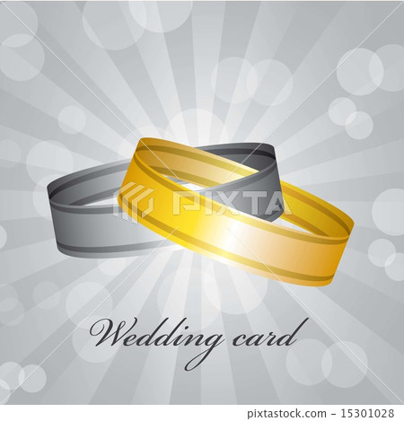 wedding card over gray background vector... - Stock Illustration ...