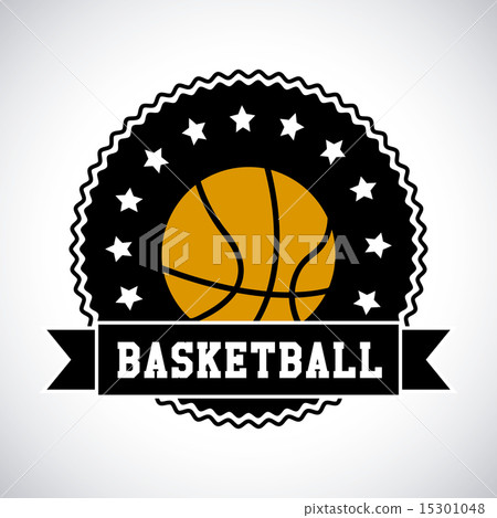 basketball label over white background vector illustration basketball label over white background vector illustration 15301048