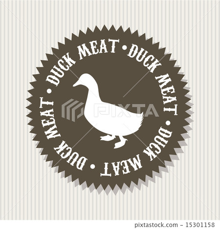 duck meat over beige background vector illustration duck meat over beige background vector illustration 15301158
