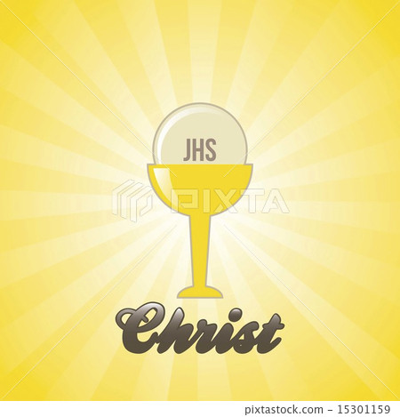 jesus christ icon over yellow background vector illustration jesus christ icon over yellow background vector illustration 15301159