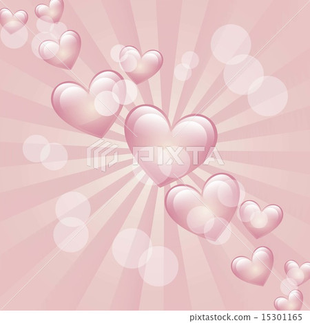 hearts over pink background vector illlutration hearts over pink background vector illlutration 15301165
