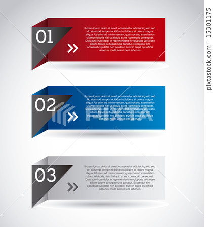 number options banner over gray background vector 15301175