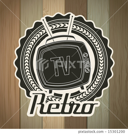 tv retro over grunge background vector illustration tv retro over grunge background vector illustration 15301200