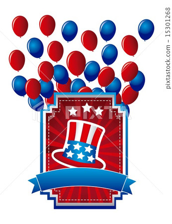 united states symbols over white background vector illustration 15301268