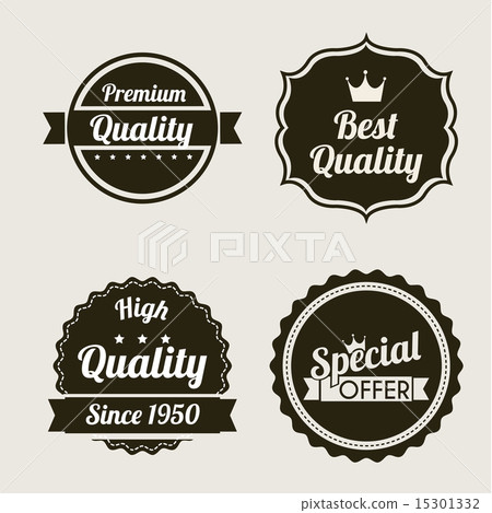 premium quality over beige background vector illustration 15301332