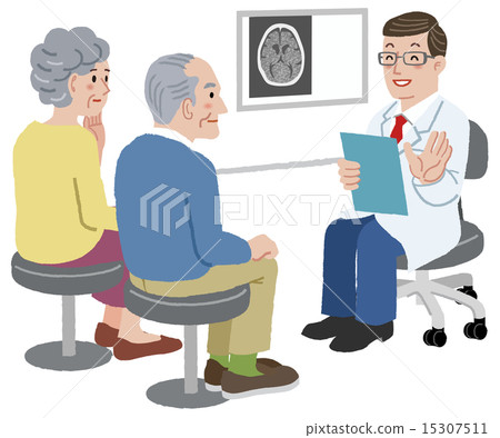 Doctor patient Doctor talking with his patient and family Doctor patient Doctor talking with his patient and family 15307511