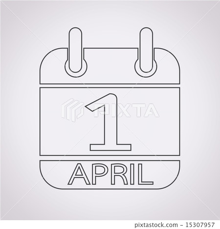 Calendar 1 April icon 15307957
