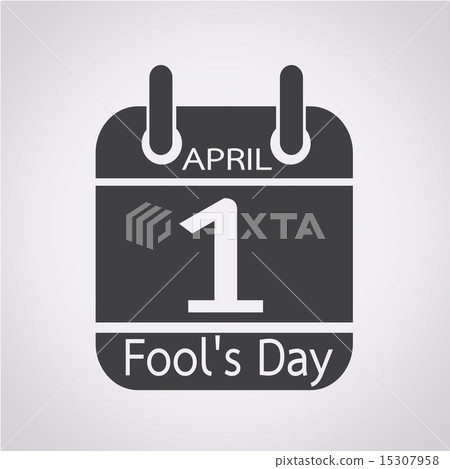 Calendar of April Fools day icon 15307958