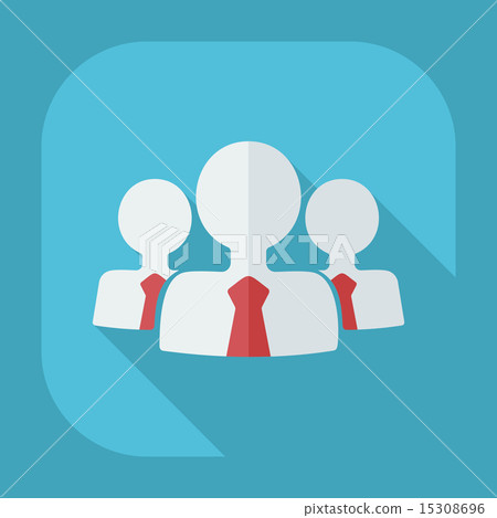 Flat modern design with shadow business icon 15308696