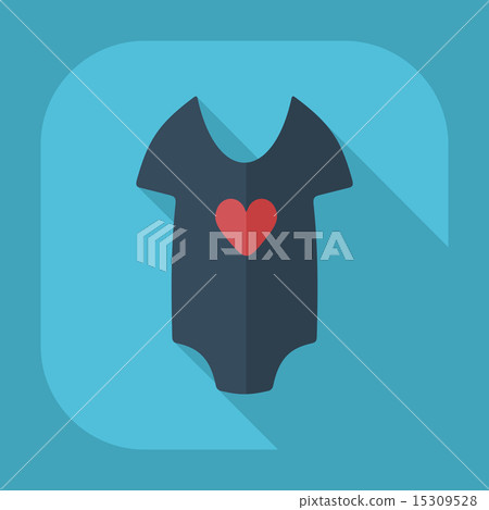Flat modern design with shadow children's body Flat modern design with shadow children's body 15309528