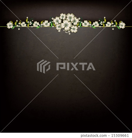 abstract grunge background with floral ornament abstract grunge background with floral ornament 15309661
