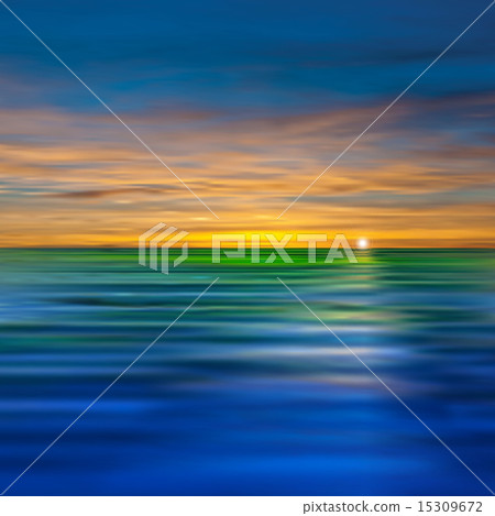 abstract background with clouds and sea sunrise 15309672