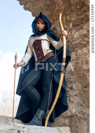 Ancient female archer 15310494