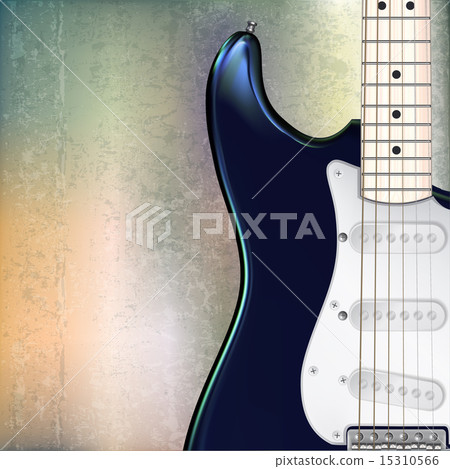 abstract jazz rock background with electric guitar 15310566