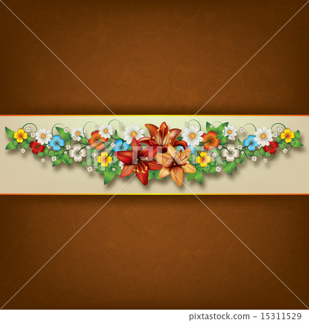 abstract spring floral composition 15311529