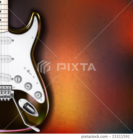 abstract grunge background with electric guitar abstract grunge background with electric guitar 15311591