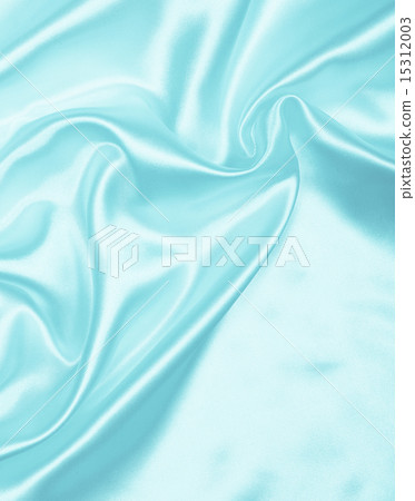 Smooth elegant blue silk or satin as background 15312003