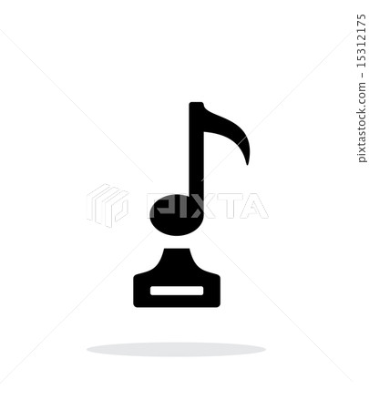 Music simple icon on white background. Music simple icon on white background. 15312175