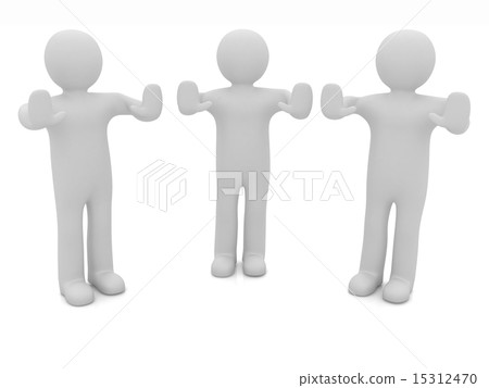 3d mans. Ban, veto, warning concept 3d mans. Ban, veto, warning concept 15312470