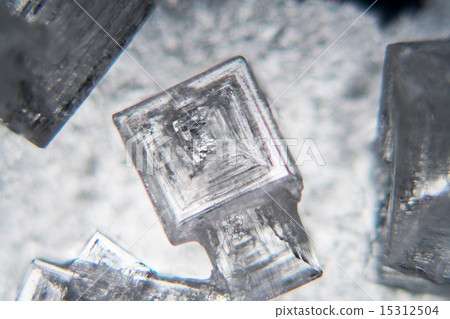 Crystal of salt (micrograph) Crystal of salt (micrograph) 15312504
