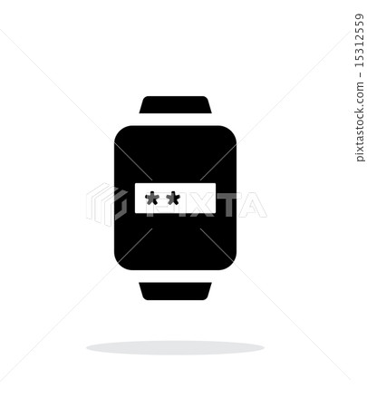 Password In Smart Watch Simple Icon On White Stock Illustration 15312559 Pixta
