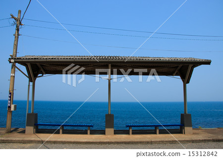 Shimada bus station at sunny day Shimada bus station at sunny day 15312842