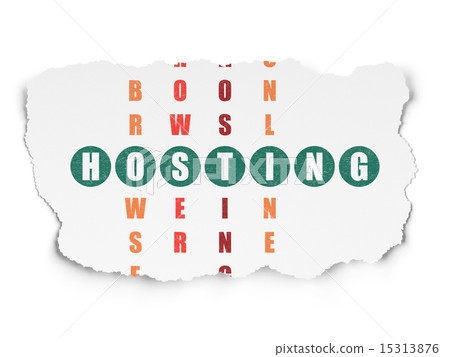 Web design concept: word Hosting in solving Crossword Puzzle Web design concept: word Hosting in solving Crossword Puzzle 15313876