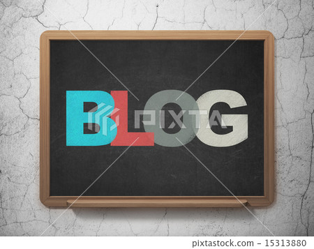 Web design concept: Blog on School Board background Web design concept: Blog on School Board background 15313880