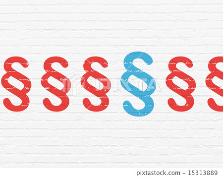 Law concept: paragraph icon on wall background Law concept: paragraph icon on wall background 15313889