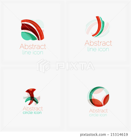Abstract symmetric geometric shapes, business icon Abstract symmetric geometric shapes, business icon 15314619