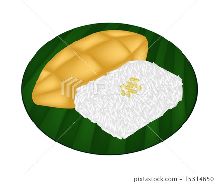 Delicious Sweet Sticky Rice with Ripe Mango 15314650