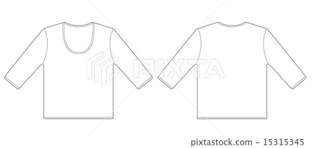 U-neck sleeve T-shirt 15315345