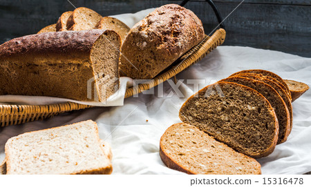 red borsch with beans, sour cream, wild garlic 15316478