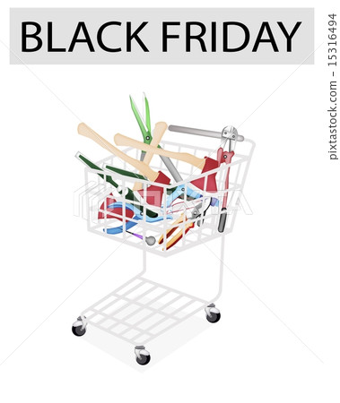 Various Craft Tools in Black Friday Shopping Cart 15316494