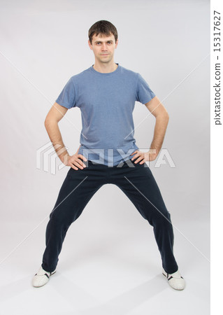 Young man physically kneaded Young man physically kneaded 15317627