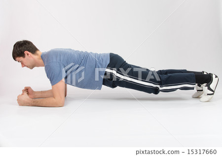 The man pushed on the elbows 15317660