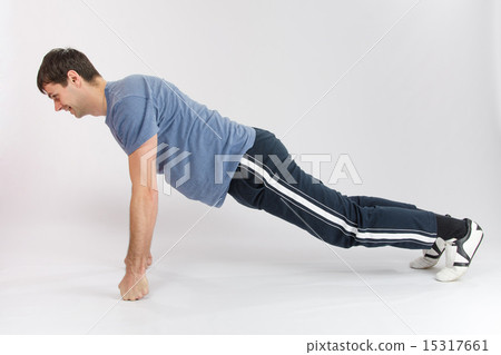 The man pressed fists The man pressed fists 15317661