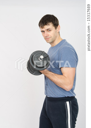 Athlete shakes his left hand 15317689