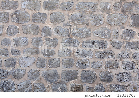house wall made of natural stone house wall made of natural stone 15318703