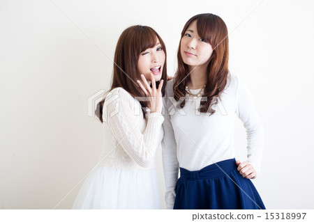 Two girl friends 15318997