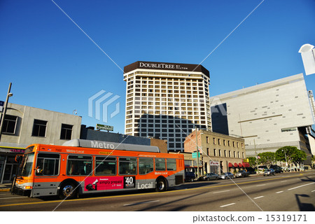 Los Angeles landscape Downtown Metro bus Los Angeles landscape Downtown Metro bus 15319171