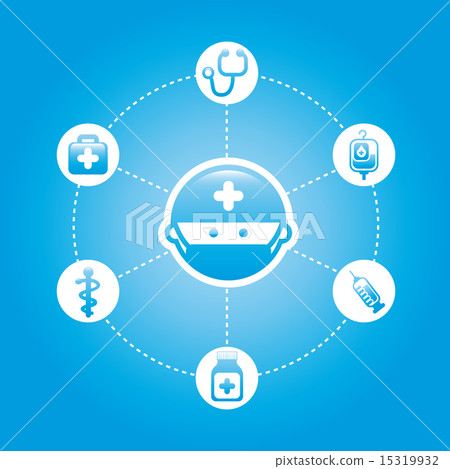 healthy icons over blue background vector illustration 15319932