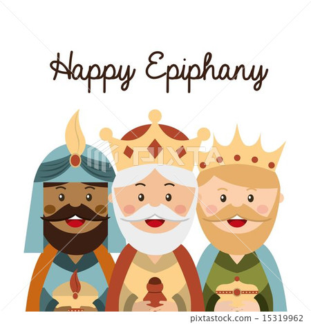 happy ephipany over white background vector illustration happy ephipany over white background vector illustration 15319962