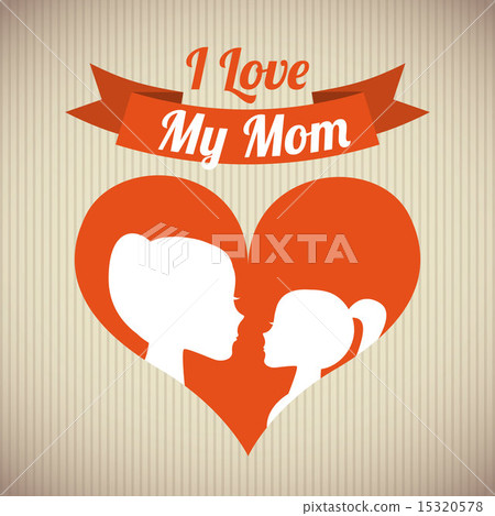 Happy Mothers day card Vector illustration 15320578
